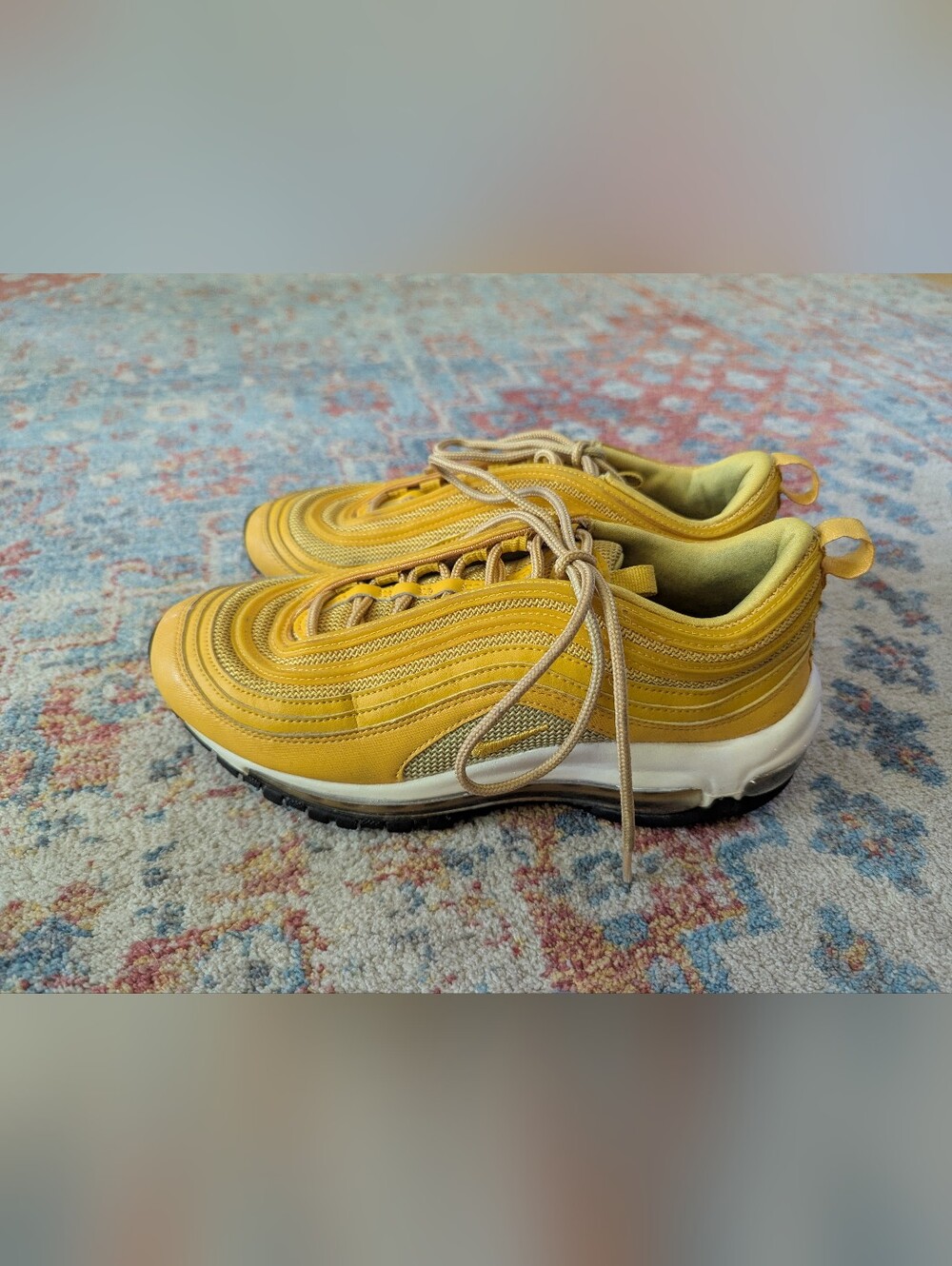 Nike Air Max 97 ‘Mustard’ Yellow 921733 701 Shoes 2018 Sneakers Women's 8.5